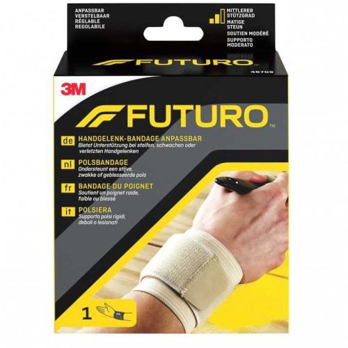 Futuro Wrap Around Wrist Support Περικάρπιο Κατασκευασμένο Από Συμπιεστικό Ύφασμα One Size 1 Τεμάχιο